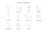 Lade das Bild in den Galerie-Viewer, Line Art Animals
